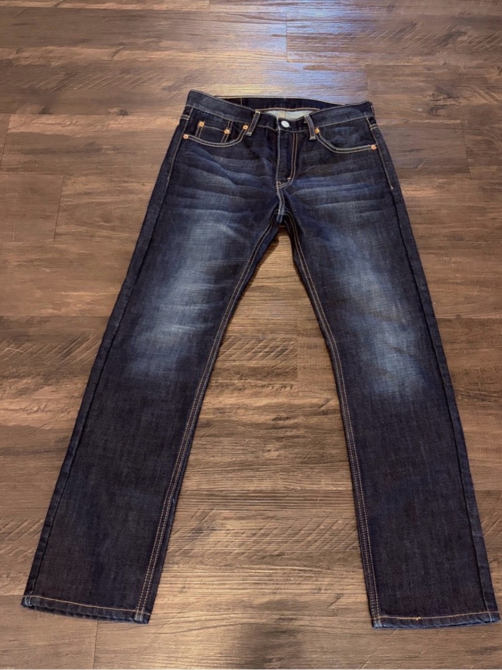 Levi's 513 Dark Wash Mens 28x30 Jeans - Picture 1 of 13